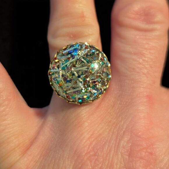 Vintage rare adjustable Sarah Coventry ring excellent condition - Picture 5 of 8